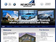 Tablet Screenshot of nsmotors.co.uk